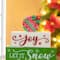 Glitzhome® 9.5" Christmas Wooden Block Word Sign